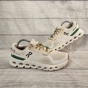 On Cloudrunner 2 Women Size 9.5 Running Shoes White Forest Green Helion CloudTec